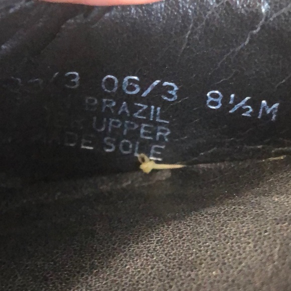 Franco Sarto Black Stacked Heel T-Strap Wide Square Toe Shoes size 8.5M - Picture 11 of 12